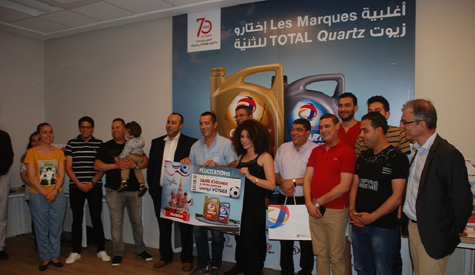 TOTAL TUNISIE Offre des séjours en Russie aux 16 gagnants de la campagne LUBRIFIANT