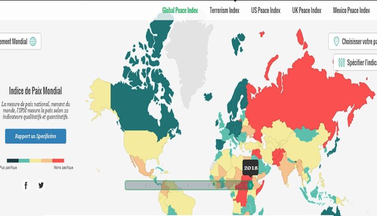 Publisher La Tunisie à la 17e position dans le classement 2018 des pays africains les plus pacifiques