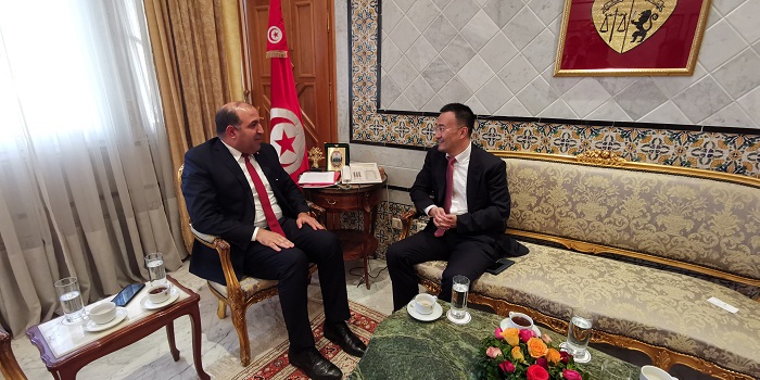 Le vice-président de Huawei Technologies reçu par le président de la République, Béji Caïd Essebsi et les ministres en Tunisie