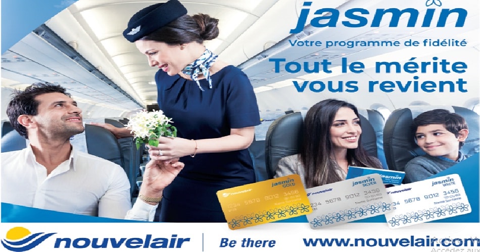 Nouvelair lance son programme de ﬁdélité jasmin