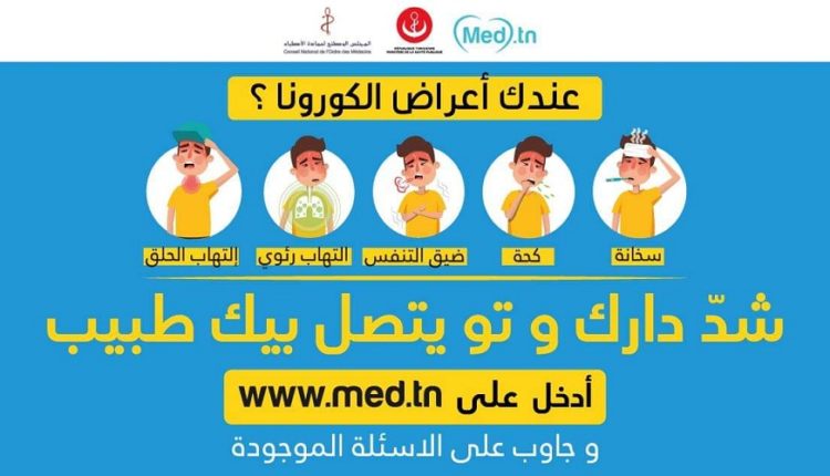 Med.tn  lance le test en ligne pour détecter le Coronavirus