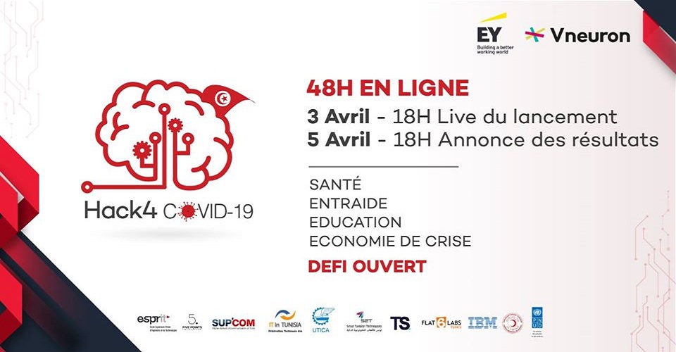 EY Tunisie lance un Hackathon national en ligne Hack4Covid-19 : 48 H pour contribuer à sauver des vies 