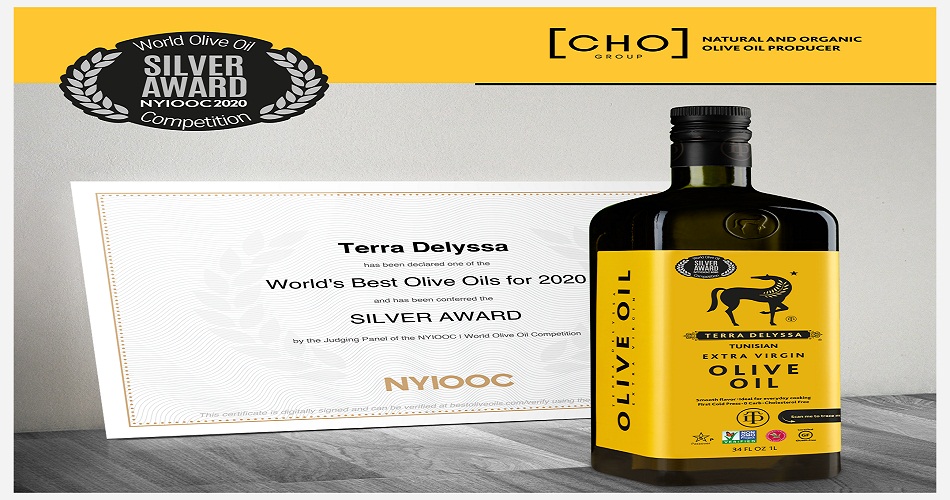 TERRA DELYSSA récompensée par la médaille d'argent lors du ‘WORLD’S BEST OLIVE OILS’ 2020