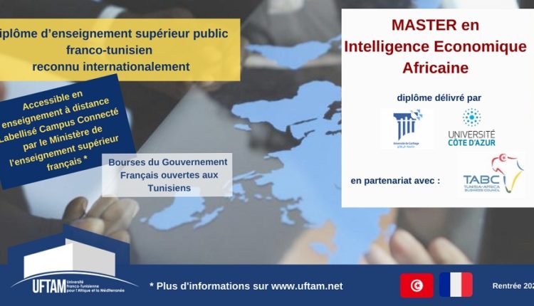 UFTAM et TABC  lance pour la rentrée 2020-2021 un Master Professionnel Intelligence Économique Africaine