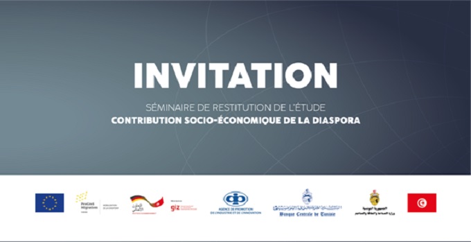 GIZ, BCT et APII: Restitution des résultats de l'étude sur la contribution socio-économique de la diaspora dans le développement en Tunisie 