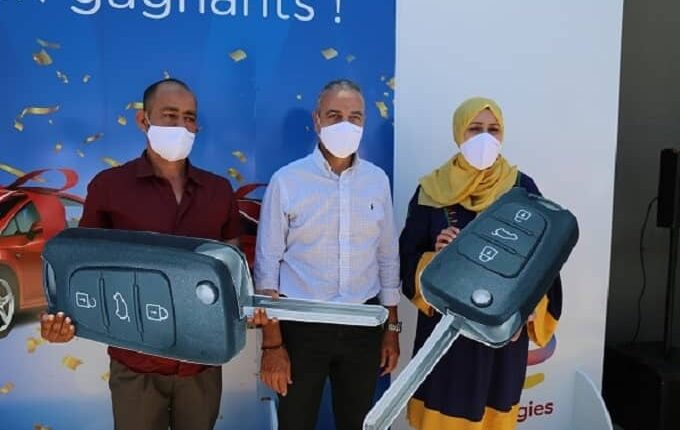 TotalEnergies : cérémonie de remise de 2 voitures dans le cadre de l’événement LES VOLANTS D’OR DE TOTAL