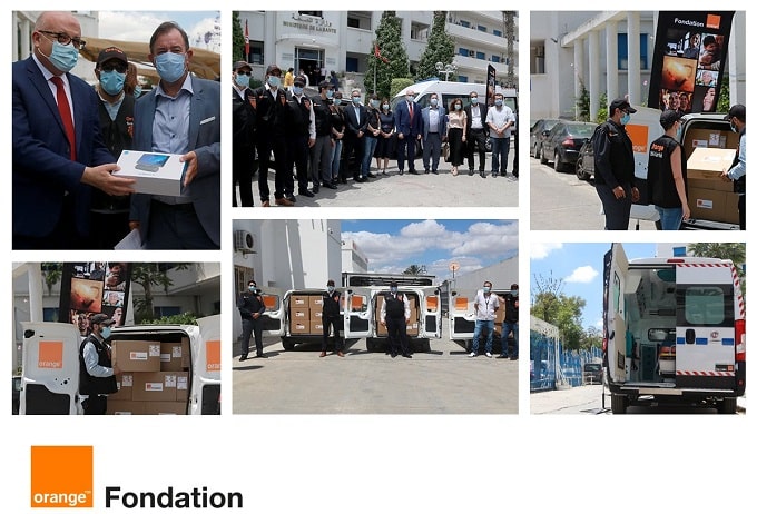 Orange Tunisie fait don d’une ambulance, de 200 tablettes et de 50 ordinateurs au Ministère de la Santé