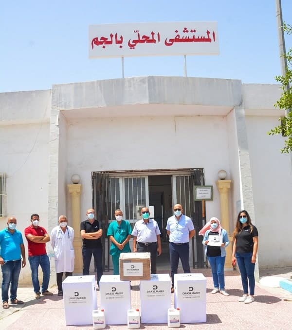 DRÄXLMAIER Tunisie fait don d’un respirateur de réanimation et de 7 concentrateurs d’oxygène