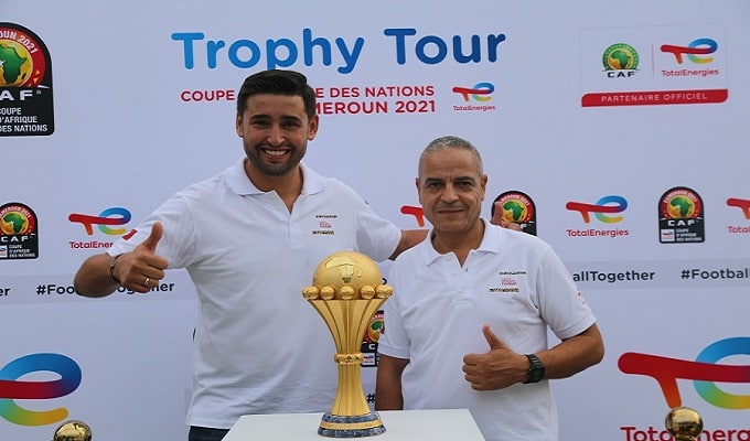 Trophy Tour  le passage de la Coupe d’Afrique des Nations TotalEnergies en Tunisie