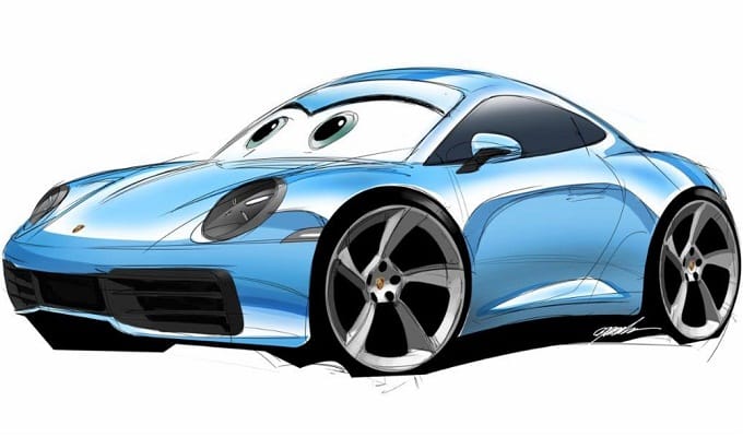 Porsche crée un modèle inspiré du film Cars de Pixar Animation