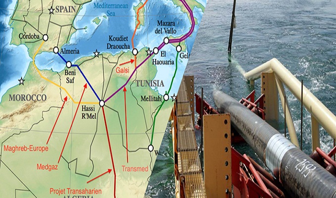 Tunisie: hausse de 25% des achats de gaz algérien à fin février 2022
