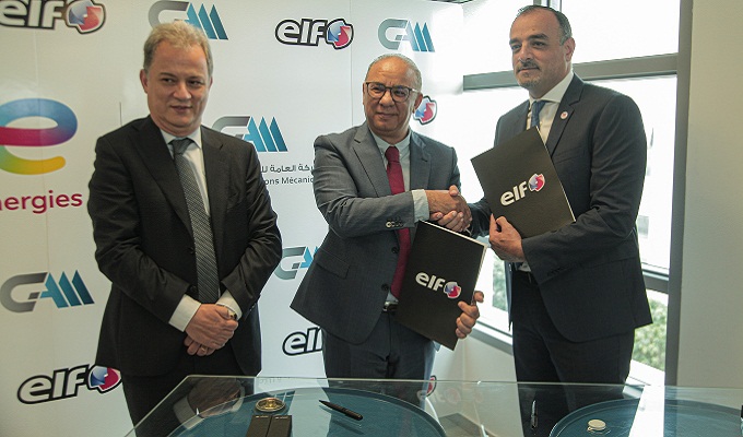 Signature du contrat entre TotalEnergies Marketing Tunisie et Générale des Applications Mécaniques pour la distribution des lubrifiants Elf
