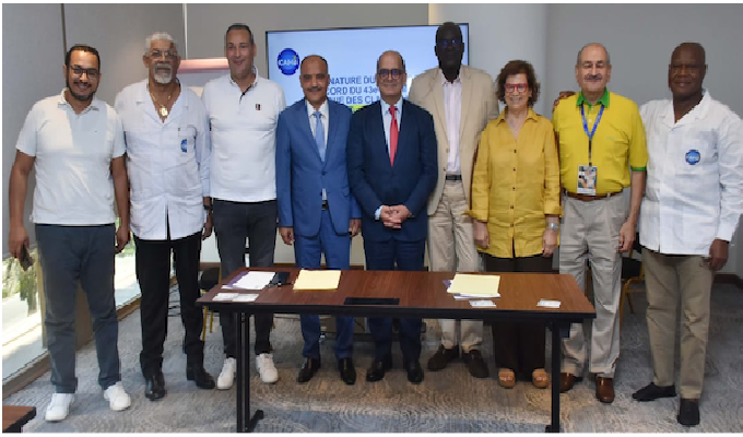 Signature du protocole d’accord du 43ème Championnat d’Afrique des Clubs Champions (CACC) 2022
