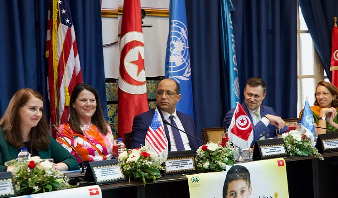 Le Ministère des Affaires Sociales, l’UNICEF et le Gouvernement des États-Unis accordent au Gouvernement Tunisien un appui au filet national de protection sociale au profit des enfants et des familles vulnérables