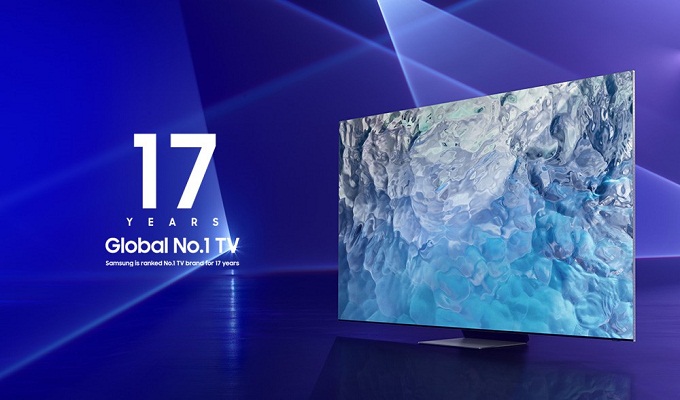 Samsung en tête du marché mondial de la télévision pour la 17e année consécutive