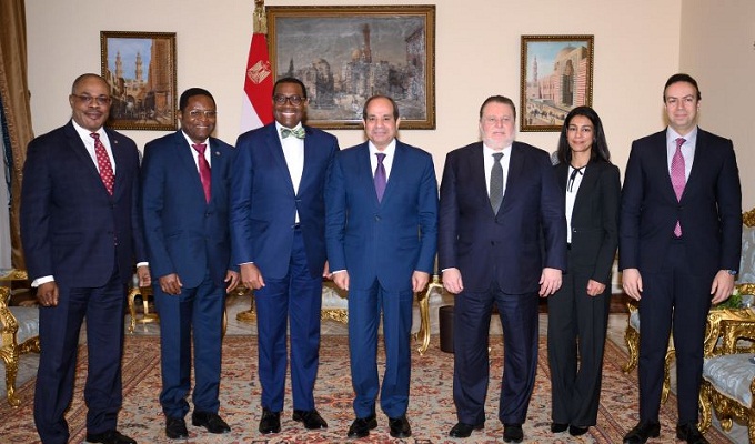 Le président égyptien félicite la Banque africaine de développement pour son appui au continent par ces temps de crise