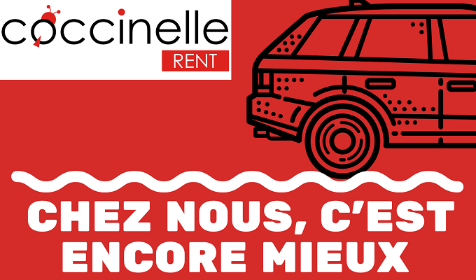 Coccinelle offre le prix de location de voiture le moins cher sur le marché : 1,625DT/ TTC l’heure !