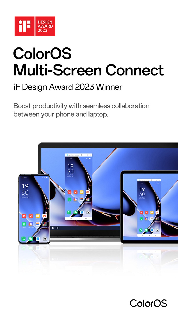 OPPO ColorOS 13 remporte six prix aux iF Design Awards 2023
