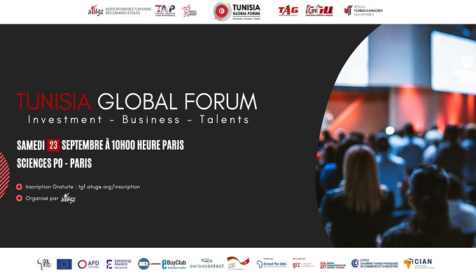 Tunisia Global Forum: Investment–Business–Talents Sciences Po Paris le Samedi 23 Septembre 2023