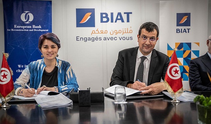 Banque : la BIAT signe un accord de garantie de 50 millions $ avec la BERD pour soutenir des sociétés d’import-export