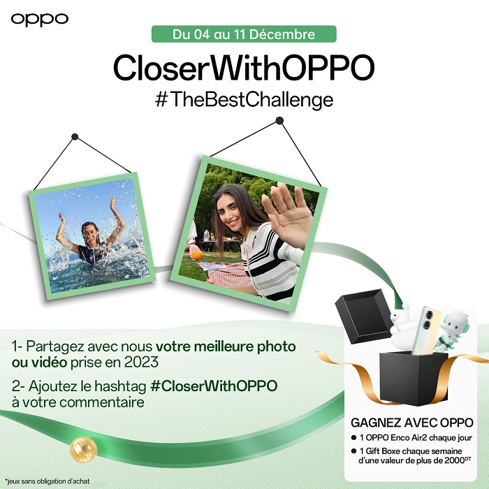 OPPO Tunisie fête la fin d’année avec plein de jeux et de cadeaux