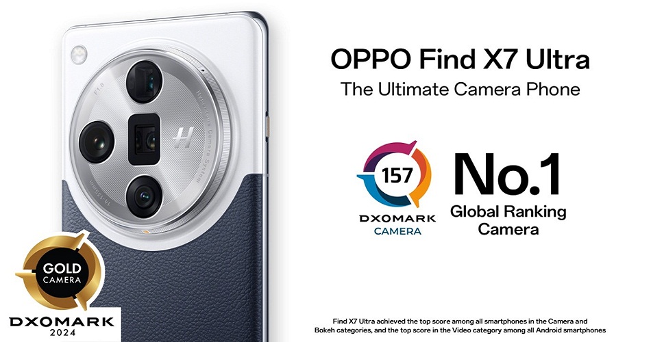 OPPOFind X7 Ultra : numéro 1 dans le classement mondial DXOMARK des appareils photo de smartphones 