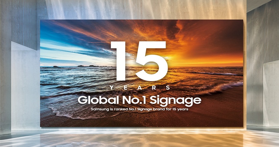Samsung numéro un sur le marché mondial de l’affichage numérique pour la 15ème année consécutive