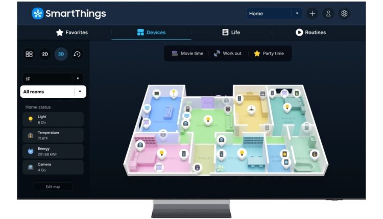 Samsung lance la Vue Carte 3D avec IA dans SmartThings