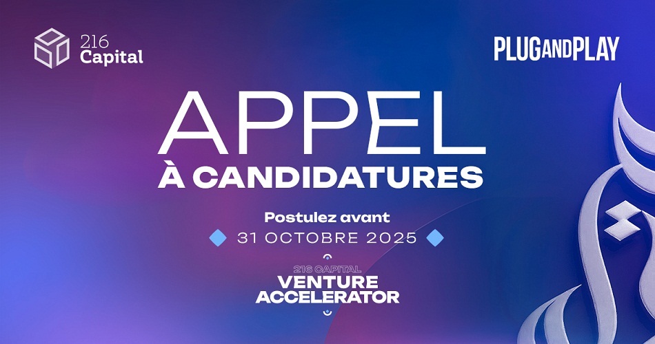 visuel fr 216 capital venture accelerator lance son appel à candidatures pour les startups tunisiennes