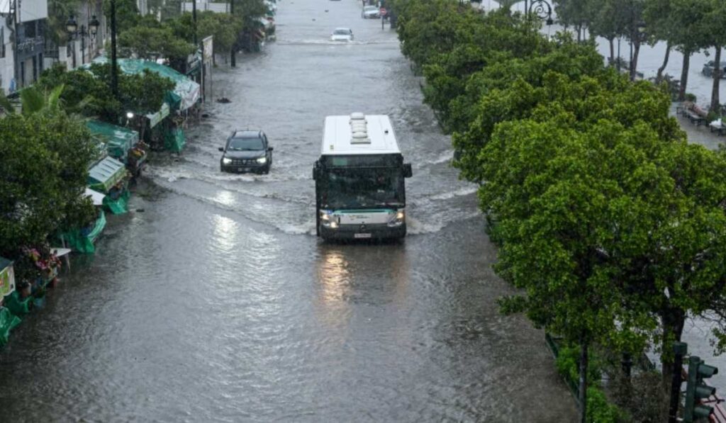 montée ponctuelle de la mer en tunisie