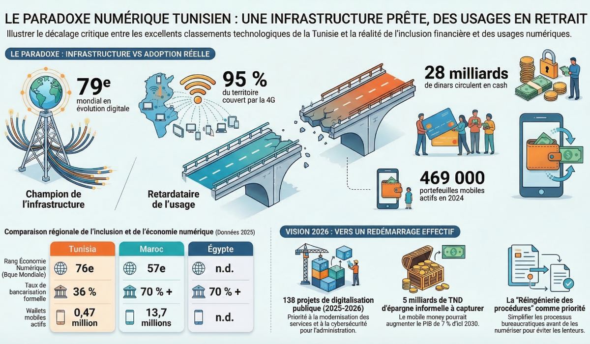 le paradoxe numérique tunisien