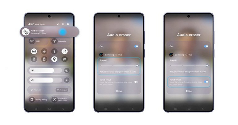 découvrez audio eraser avec la série galaxy s26