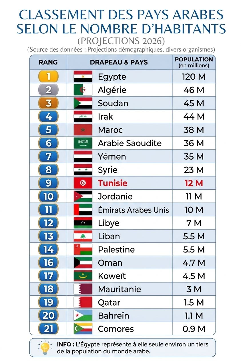 population arabe 2026 2