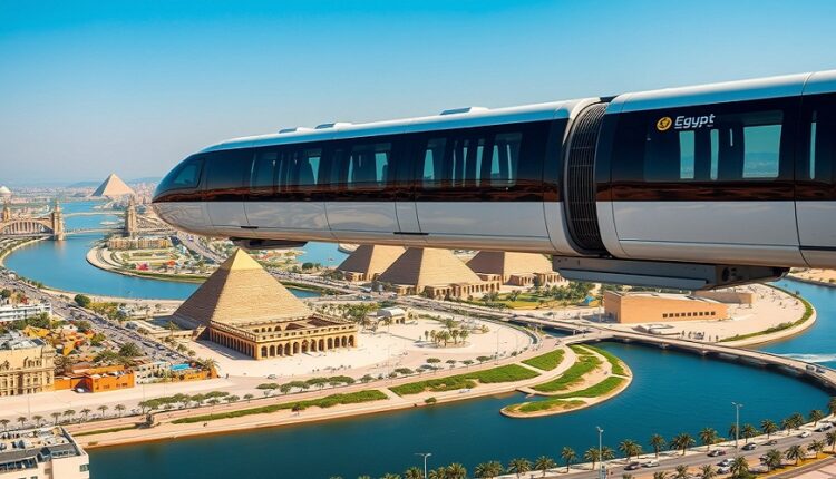première africaine le monorail du caire entre en gare 3