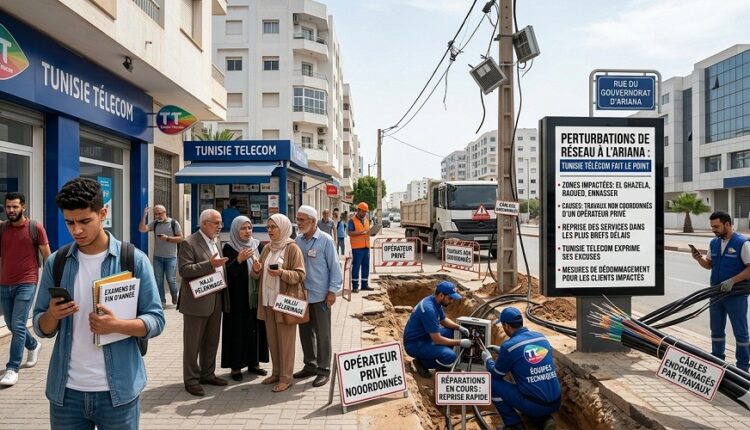 tunisie telecom panne