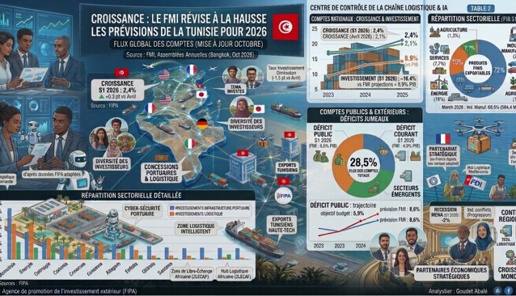 croissance le fmi révise à la hausse les prévisions de la tunisie pour 2026