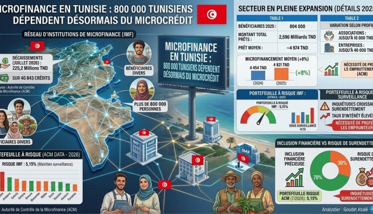 microfinance 800 000 tunisiens dépendent désormais du microcrédit